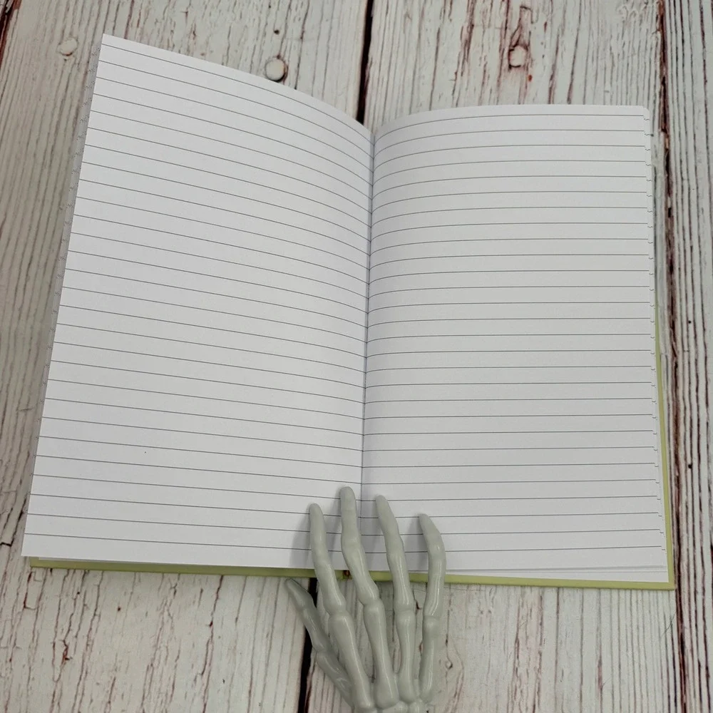 Celestial Mushroom Hardcover Journal Sage Green Lined 50 Page Moon Star